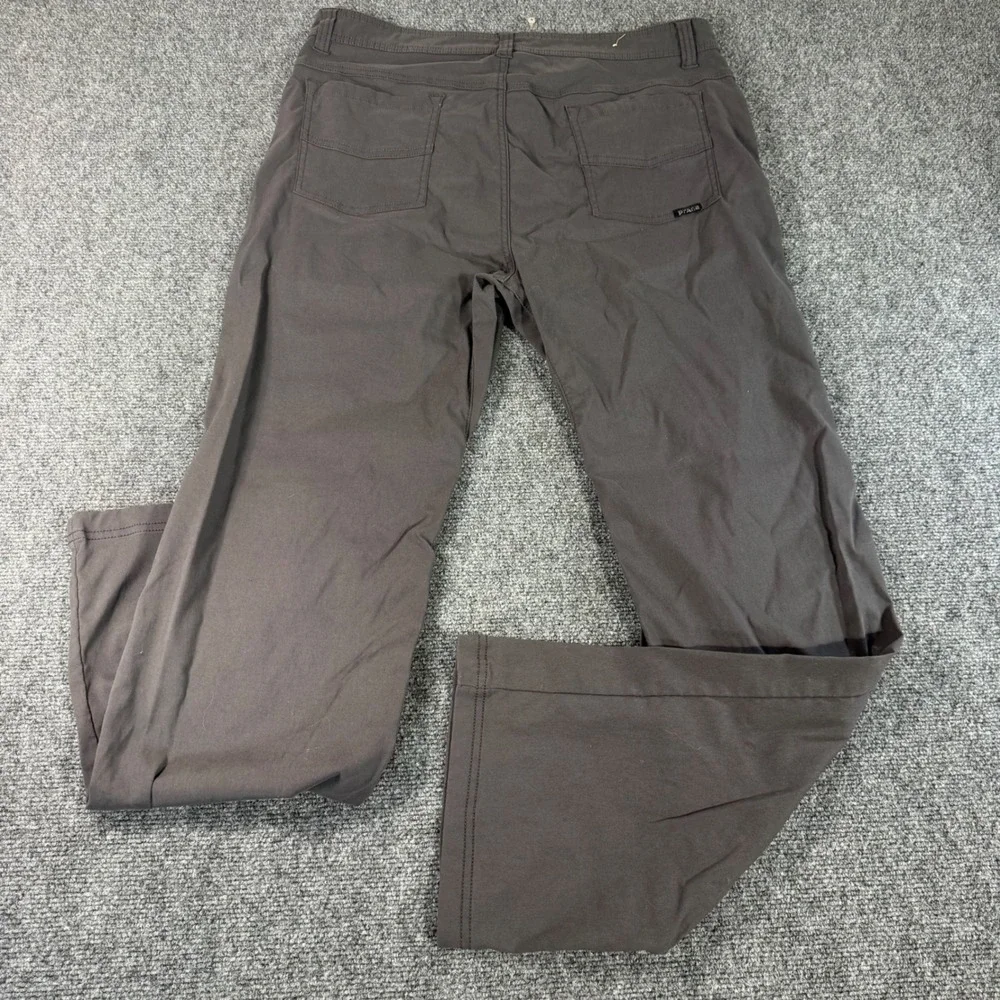 Prana Breathe Mens Slim Fit Pants 36x32 Charcoal Grey Hiking Climbing Outdoor